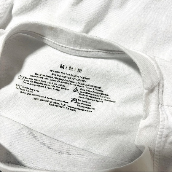 Looney Tunes Space Jam Unisex Medium Bugs Daffy White Graphic T-Shirt EUC - Picture 4 of 4